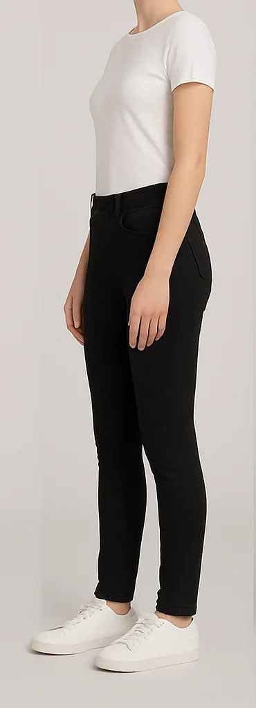 Super High Waist Jeans for Women | Slim Fit| High Rise Denim Pants | Stylish Daily Wear| Office Wear | Affordable image 3
