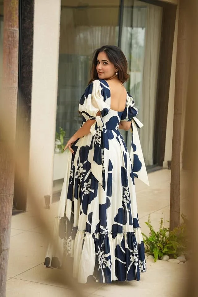 Elegance Wear | Premium Printed Rayon Gown Collection | Lightweight Floral Gowns for Women | Summer Casual Wear image 1