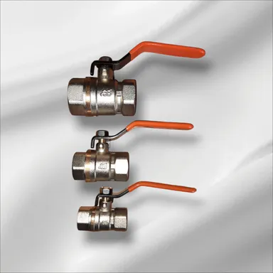 Full Brass Forged Ball Valve 1/2 Inch | Threaded 15mm | Durable Industrial Plumbing Valve thumbnail 1