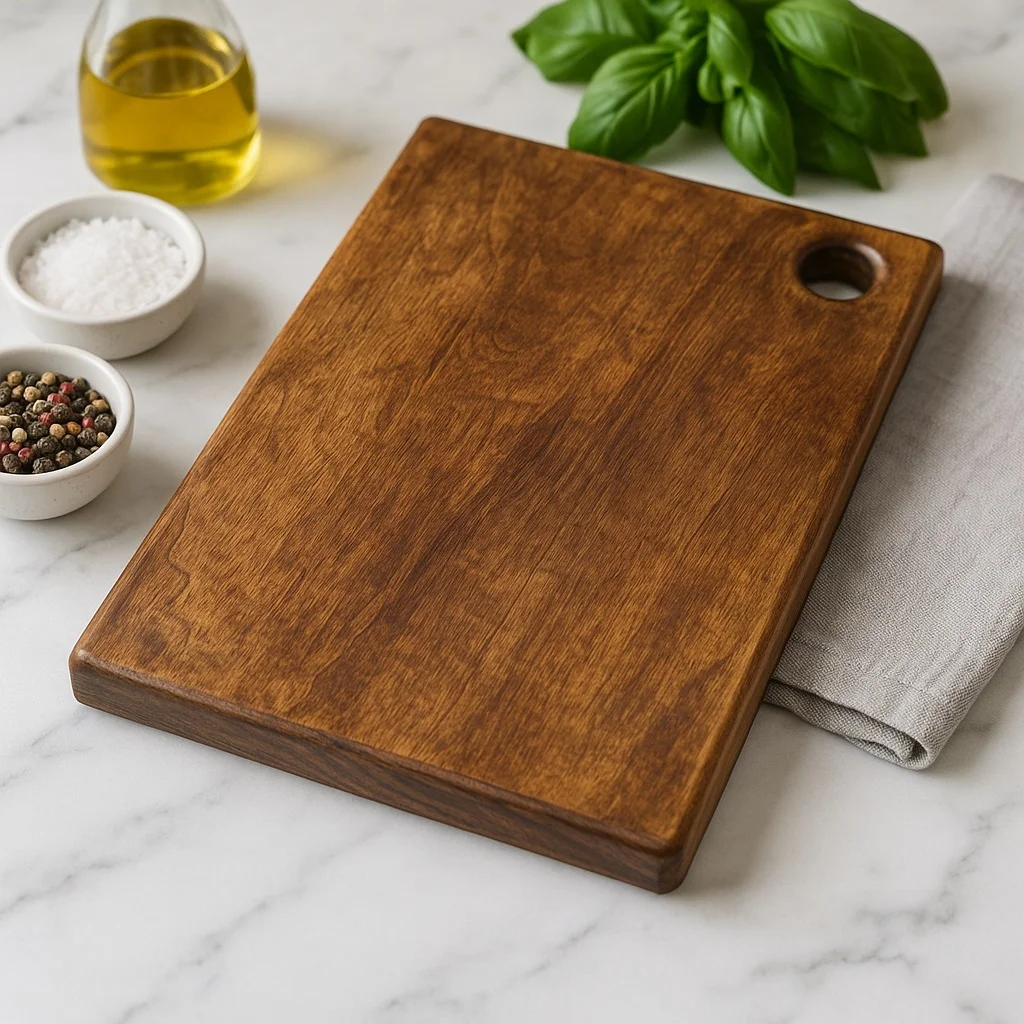 Premium Wooden Chopping Board | Multipurpose Cutting Board for Vegetables| Fruits| Meat & Bread | Durable Easy-to-Clean Kitchen Board with Handle image 1