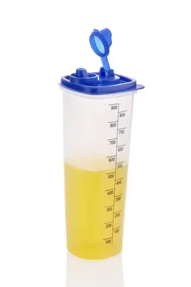 Oil Dispenser Set of 2 | Easy Pour Kitchen Oil Dispenser | Durable Plastic Cooking Oil Bottle | Multi-Color | Leak-Proof for Kitchens thumbnail 3