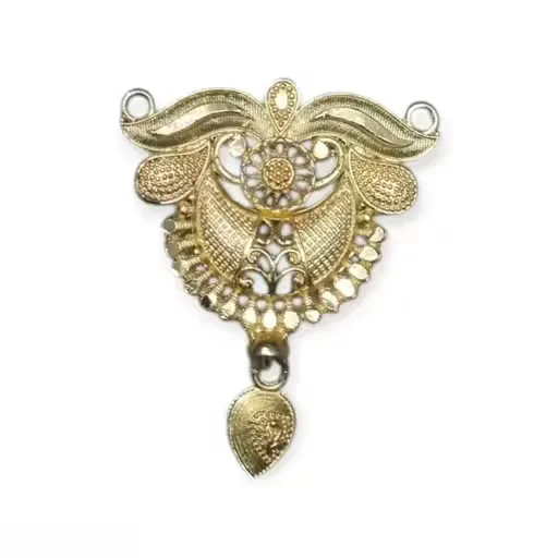Traditional Gold Plated Mangalsutra for Women with Black Beads | Elegant Pendant Daily Wear Thread Mangalsutra Bridal Wedding Jewellery Lightweight  Necklace image 4