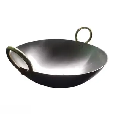 Triply Stainless Steel Kadhai with Lid 1.8 L Induction Friendly Heavy Duty Deep Frying Curry Pan | Impact Bonded Tri‑Ply Bottom Indian Cooking Vessel thumbnail 2