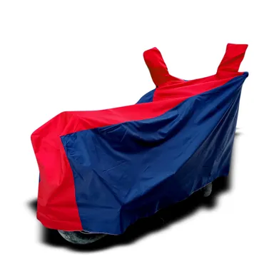 Bike Cover for Hero HF 100, HF Deluxe & HF Dawn BS6 | Waterproof Scratch & UV Protection | Dustproof Motorcycle Body Cover | Navy & Red | All Models thumbnail 3