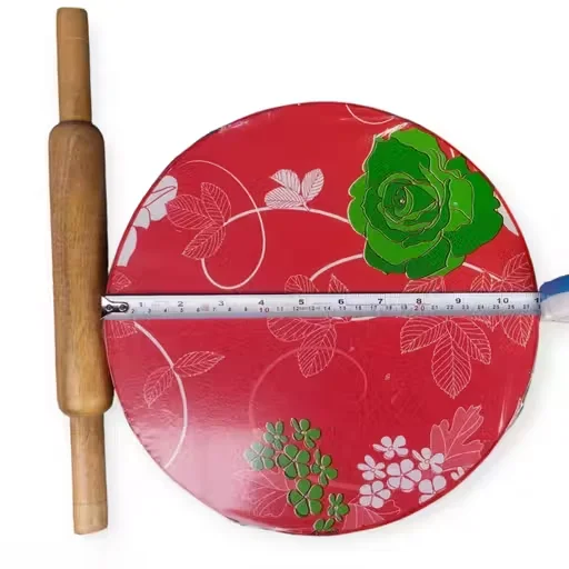 Wooden Roti Maker Set Heavy Duty 10 Inch Chakla Belan Board Handmade Sheesham Wood Chapati Rolling Board Kitchen Tool for Home I Flatbreads image 4