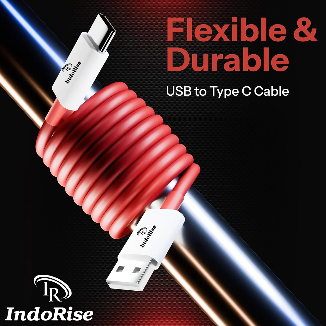 Indorise Super Vooc 85W Fast Charger + Data Cable | Triple Protocol PD/Warp/Dash | Universal USB‑C Adapter image 3