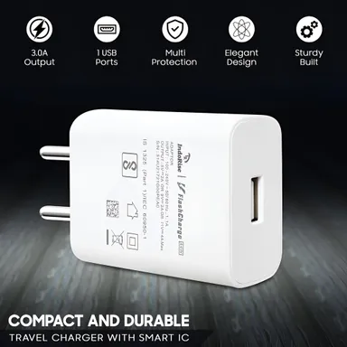Indorise 44W Flash Charger 44 W | Fast Charge Adapter + Cable | Compatible Vivo, iqoo | Standard USB‑C Power Delivery thumbnail 2