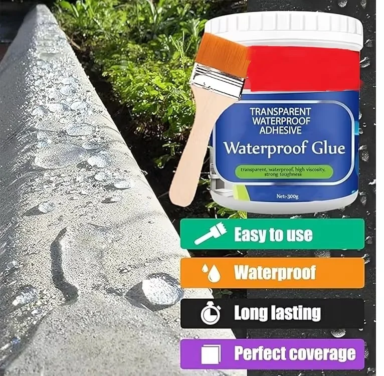 Crack Seal Glue 300gm with Brush | Transparent Waterproof Glue for Art and Craft | DIY | School Projects | Easy-to-Use | Multi-Purpose Adhesive image 3