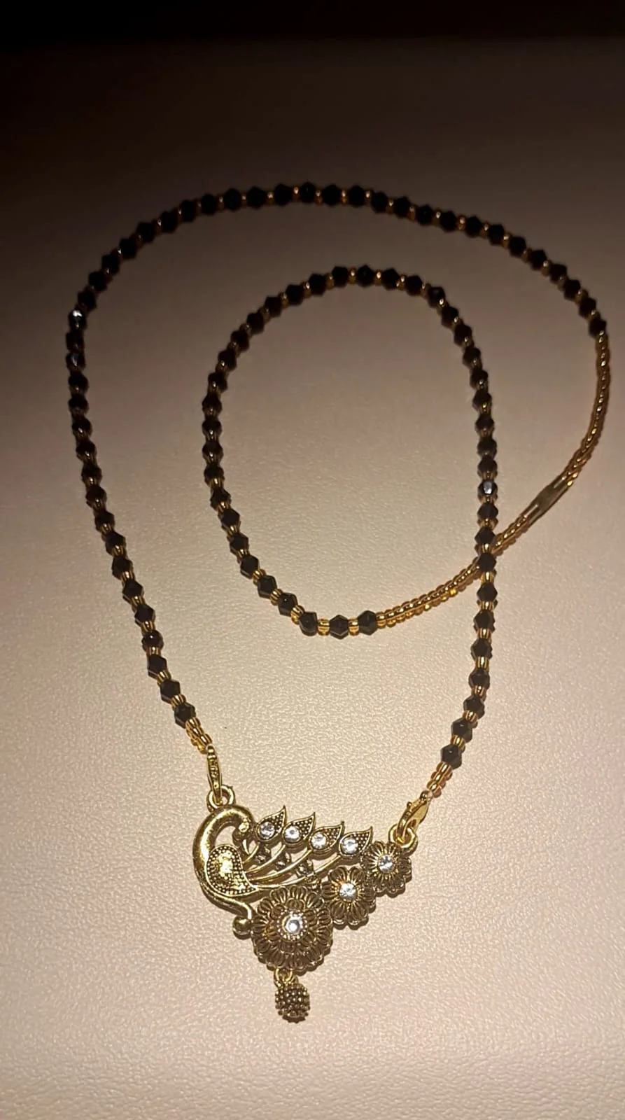 Classic Mangalsutra | Traditional Black Beads Necklace | Elegant Wedding Jewelry for Women image 4