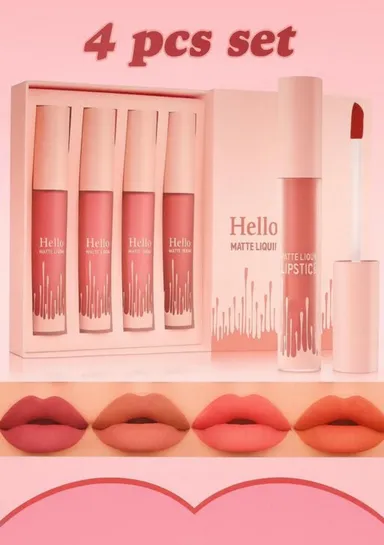 Ultra Nude Lipstick Set | 4‑Shade Matte | Creme Combo | Long Wear Neutral Lip Colours for Women thumbnail 0