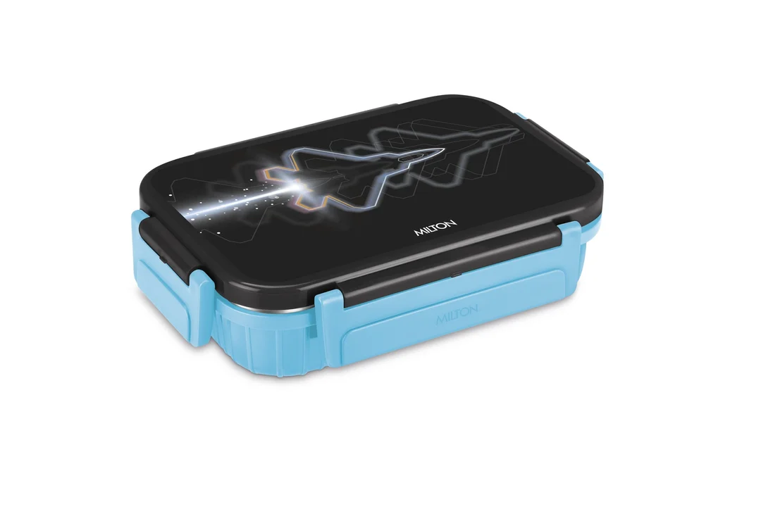 Milton Meal Safe 2 Insulated Leak-Proof Tiffin Box| Steel| 2 Compartments| Leak-Proof Lunch Box for Office| Eco-Friendly| Durable| Easy to Clean image 1