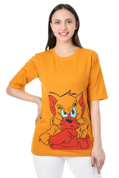 Women Cotton T‑Shirt | Plus Size Friendly Loose Fit Casual Summer|L thumbnail 0
