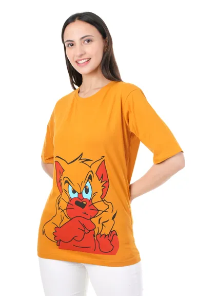 Women Cotton T‑Shirt | Plus Size Friendly Loose Fit Casual Summer|L thumbnail 2