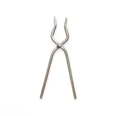 Heavy Duty Stainless Steel Pakad 9 mm Kitchen Tongs Chimta | Durable Hot Utensil Holder Grip Tool | Rust-Resistant Cooking Pakkad Gripper for Pots Pans Kadai Indoors | Outdoors thumbnail 2