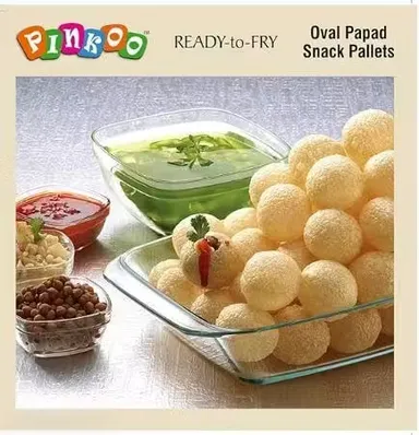 Oval Papad Crispy Fryums 1kg Pack Ready to Fry Snack Pellets | Crunchy Tea Time | Party Snacks for Kids | Home | Easy Air Fry Microwave Fryums thumbnail 2