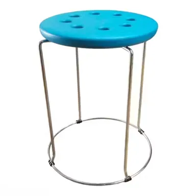 Stainless Steel Stool 24 Inch Round Multipurpose Sitting Stool Heavy Duty 100% Stainless Steel Home Kitchen Bathroom Hospital Clinic Garage Outdoor Commercial Seating Durable Design thumbnail 3