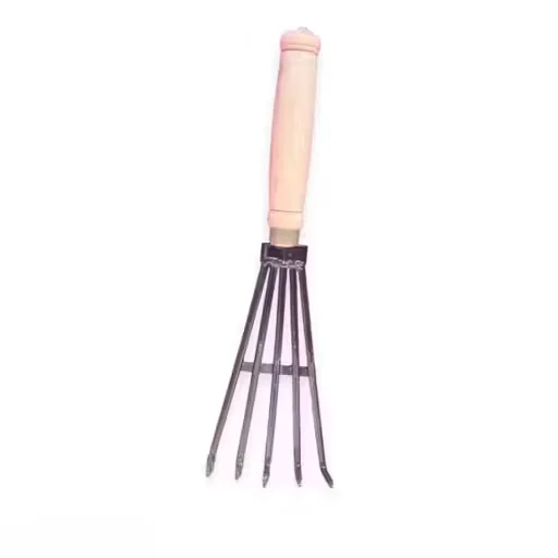 Heavy‑Duty Crop Field Scraper Soil Rake With Wooden Handle | Premium Garden Claw Tiller Tool For Farming Gardening Soil Cultivation Weed Removal And Field Prep image 1