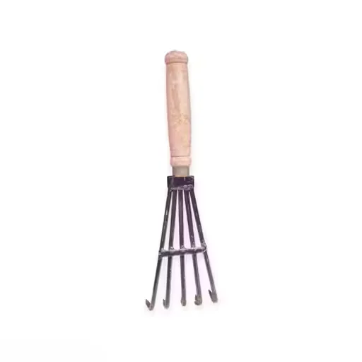 Heavy‑Duty Crop Field Scraper Soil Rake With Wooden Handle | Premium Garden Claw Tiller Tool For Farming Gardening Soil Cultivation Weed Removal And Field Prep image 2
