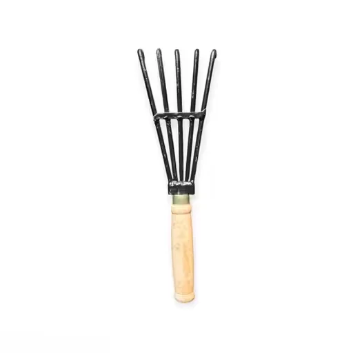 Heavy‑Duty Crop Field Scraper Soil Rake With Wooden Handle | Premium Garden Claw Tiller Tool For Farming Gardening Soil Cultivation Weed Removal And Field Prep image 3