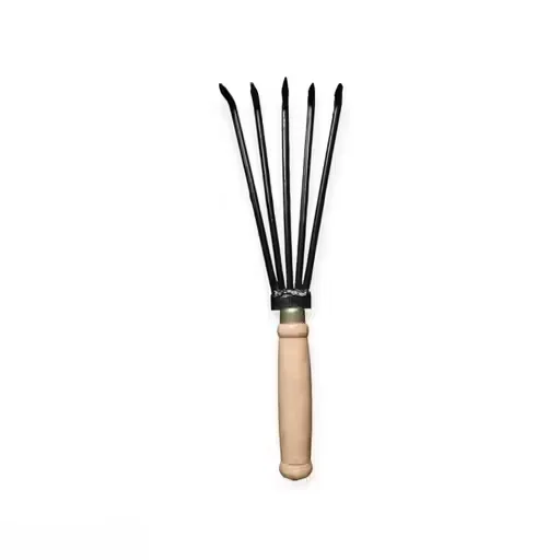 Heavy‑Duty Crop Field Scraper Soil Rake With Wooden Handle | Premium Garden Claw Tiller Tool For Farming Gardening Soil Cultivation Weed Removal And Field Prep image 4