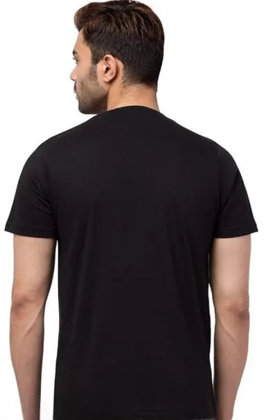 Cotton Plain Half Sleeve T-Shirt | Casual Wear| Size L thumbnail 2