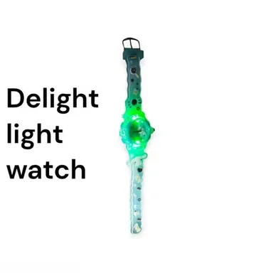 LED Sports Digital Touch Panel Wrist Watch for Kids Boys Girls Unisex Stylish Multicolour Strap Synthetic Material Trendy Waterproof Casual Timepiece  thumbnail 2