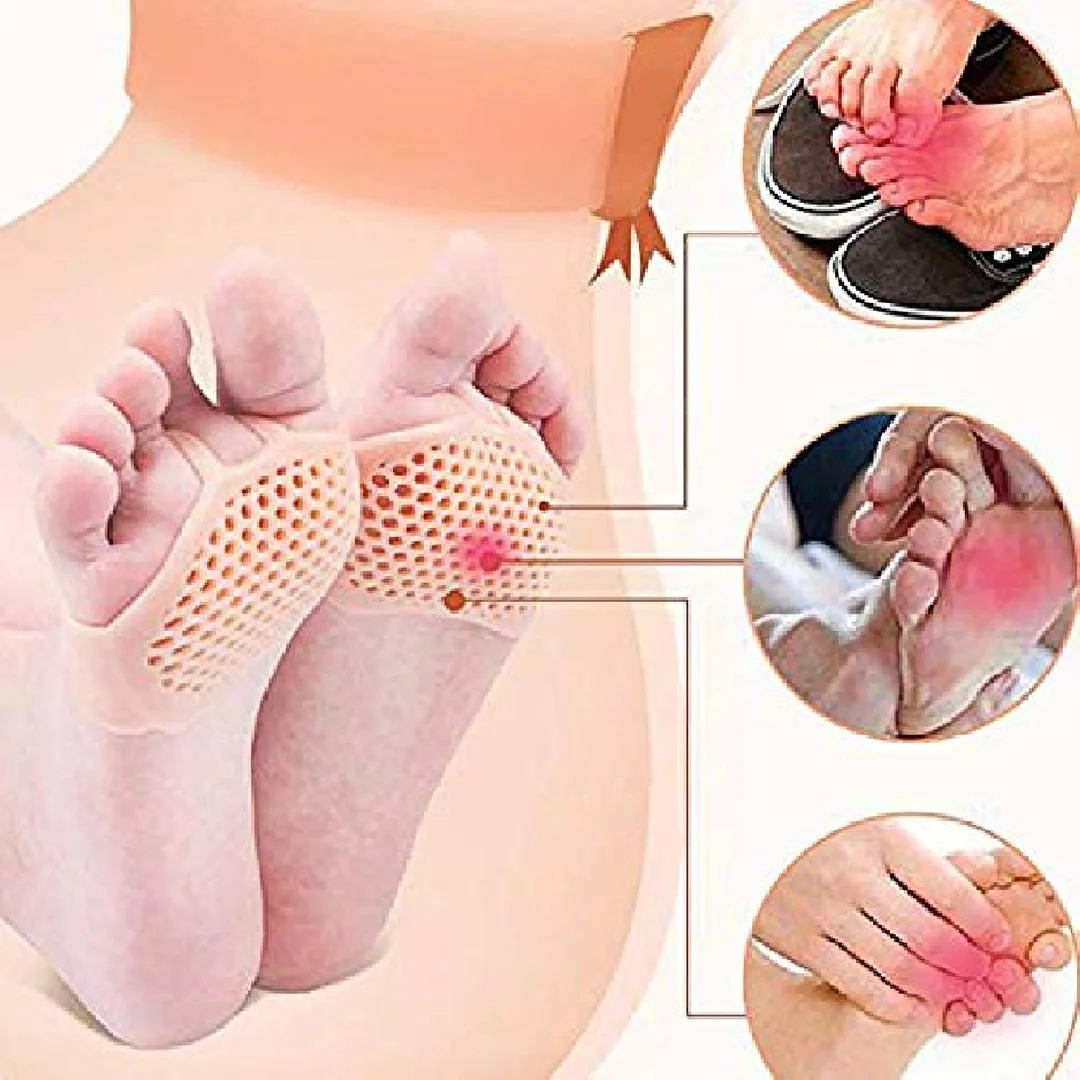 Silicone Gel Heel Pad Socks | Anti‑Crack Dry Cracked Heel Relief Cushion for Men Women | Heel Swelling & Pain Repair image 2