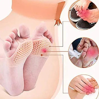 Silicone Gel Heel Pad Socks | Anti‑Crack Dry Cracked Heel Relief Cushion for Men Women | Heel Swelling & Pain Repair thumbnail 1