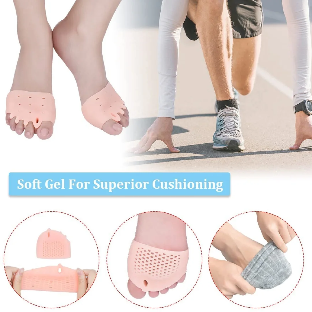 Silicone Gel Heel Pad Socks | Anti‑Crack Dry Cracked Heel Relief Cushion for Men Women | Heel Swelling & Pain Repair image 3
