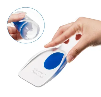 Silicone Heel Spur Cups | Medical-Grade Gel Plantar Fasciitis Foot Cushion Pads | Orthotic Shoe Insert Protectors for Heel Pain Relief thumbnail 2
