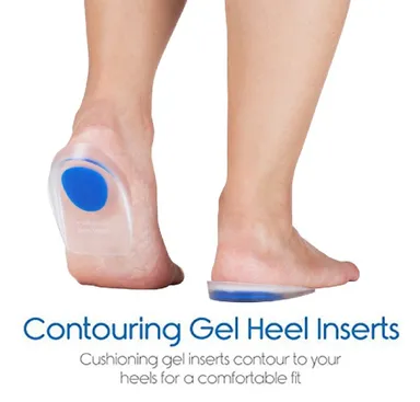 Silicone Heel Spur Cups | Medical-Grade Gel Plantar Fasciitis Foot Cushion Pads | Orthotic Shoe Insert Protectors for Heel Pain Relief thumbnail 1