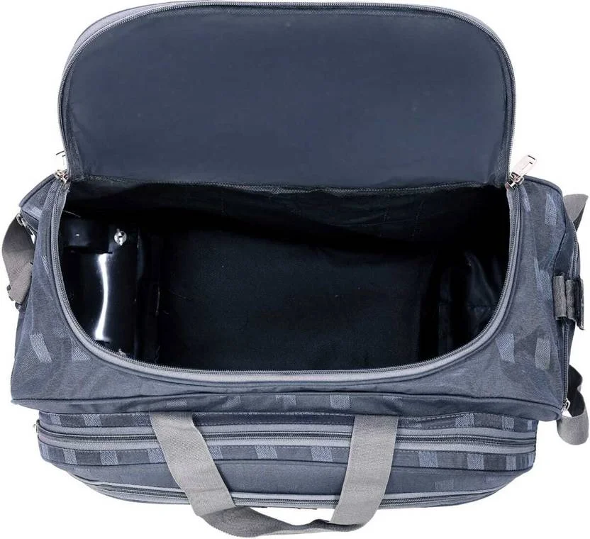 Strolley Duffel Bag 80 L | Unisex expandable waterproof polyester lightweight duffel bag | Large capacity Grey image 2