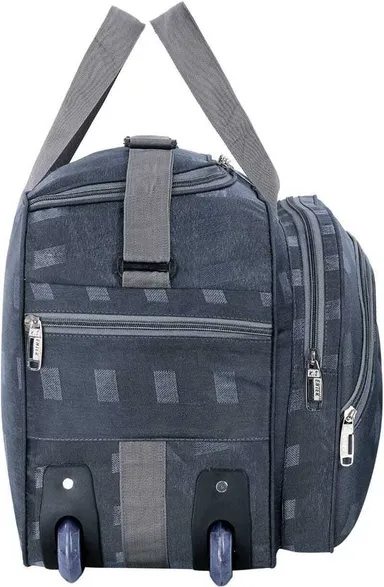 Strolley Duffel Bag 80 L |  Unisex expandable waterproof polyester lightweight duffel bag | Large capacity Grey  thumbnail 2