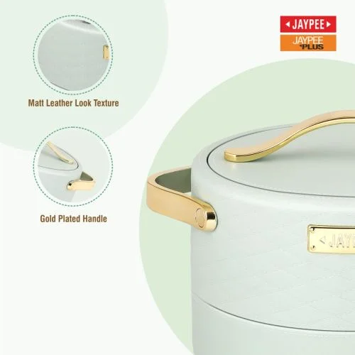 Jaypee Plus Luxura Class 2000ml Insulated Casserole – Pista Green | Hot Food Server for Dining Table image 2