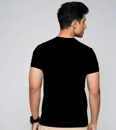 Polyester Stretchable Pack of 2 T-Shirts | Easy Wear & Comfortable|Size M thumbnail 2