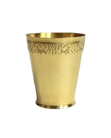 Pital Drinking Tumbler for Ayurveda & Yoga | Small 250ml Traditional Water Glass for Home | Bronze Finish | Gift & Daily Use | Pure Copper