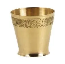 Pital Drinking Tumbler for Ayurveda & Yoga | Small 250ml Traditional Water Glass for Home | Bronze Finish | Gift & Daily Use | Pure Copper thumbnail 3