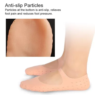 Silicone Gel Full‑Length Heel Protector Moisturizing Socks for Cracked Feet & Heel Pain Relief Unisex thumbnail 1
