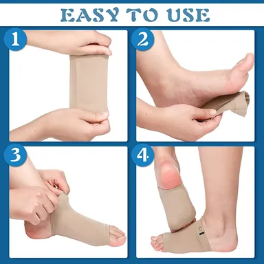 Plantar Fasciitis Arch Support Sleeves | Neoprene Cushion Orthopedic Pad for Men & Women Pain Relief | Free Size, Foot Arch Support for Foot Pain Relief thumbnail 1