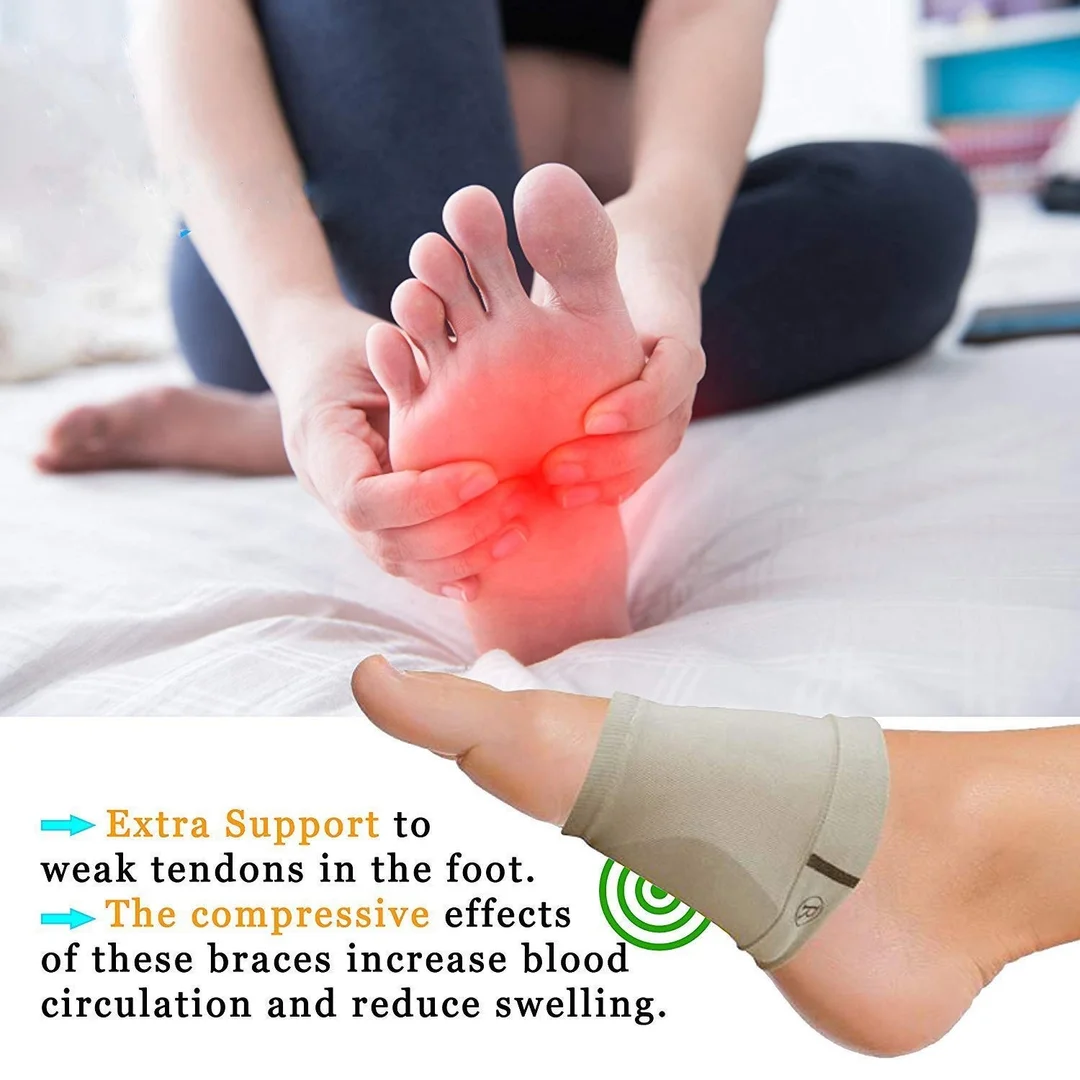 Plantar Fasciitis Arch Support Sleeves | Orthopedic Pad for Flat Feet & Neuromas | Free Size Cushion Sleeve for Both Women & Men image 3