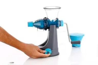 Fruit & Vegetable Manual Juicer | BPA Free Steel-Handle Compact Travel Juicer thumbnail 2