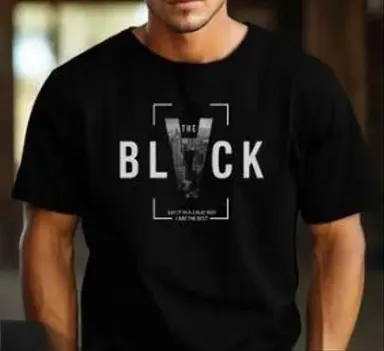 Unisex Oversized Cotton Blend Half Sleeve Printed Down Shoulder T-Shirt| Size L thumbnail 0