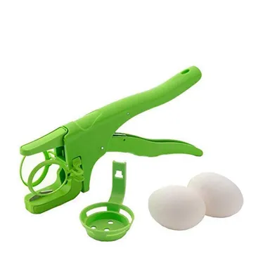 Plastic Egg Cracker & Separator | Handheld No-Mess Kitchen Tool | BPA-Free