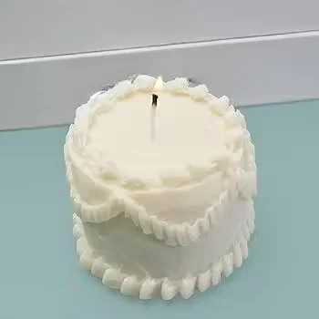 3D Birthday Cake Silicone Mold | Fondant Chocolate Resin & Candle Making Mold | Food Grade DIY Craft Silicone Clay Mold for Cake Decorating image 2