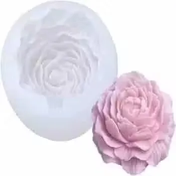 Peony Flower Silicone Mold | 3D Silicone Mold for Candle| Fondant | Soap & Resin | Food Grade DIY Bakeware Mold thumbnail 0