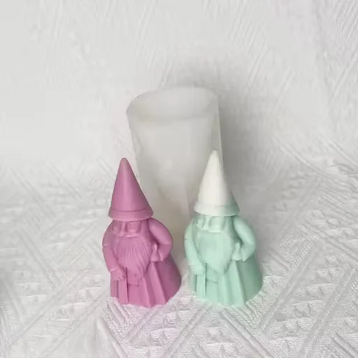 Gnome Silicone Candle Mould | Decorative Garden Gnome Resin & Clay Mould for DIY Candle image 3