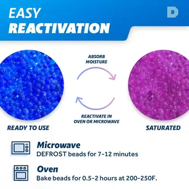 Silica Gel for Drying Flowers | Flower Preservation Silica Powder for Resin Art | Moisture Absorber Reusable Silica Gel Beads 200g thumbnail 2