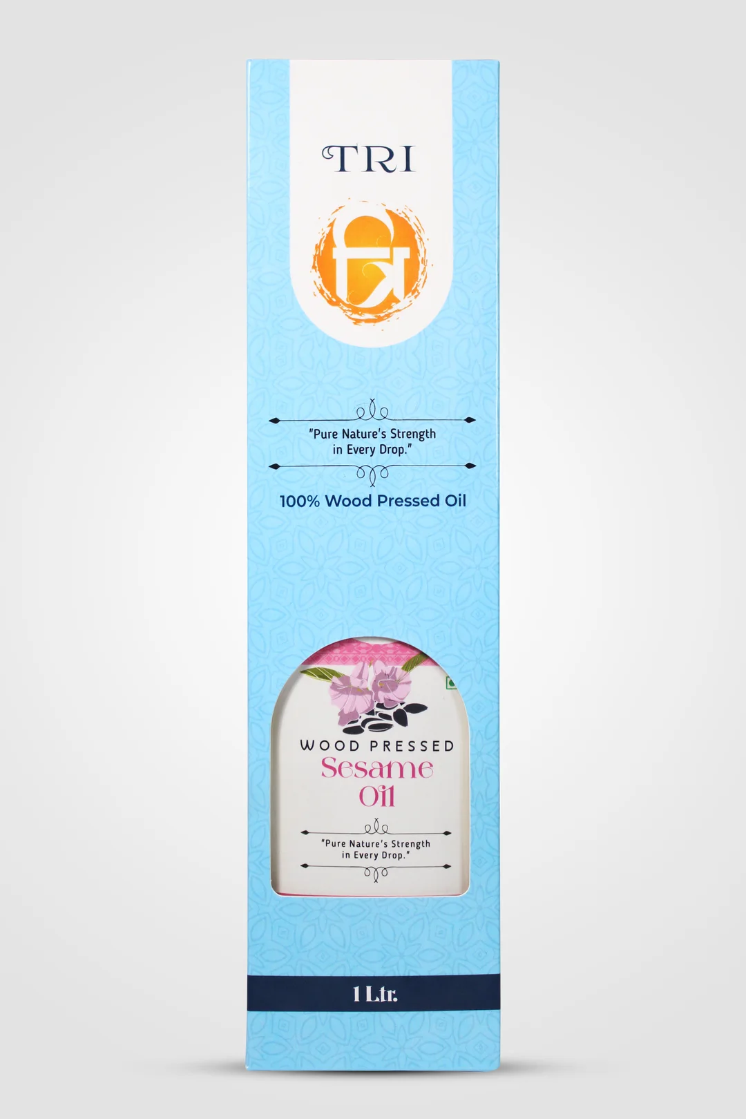 TRI Woodpressed Sesame Oil | Cold Pressed, Pure & Organic | Healthy Cooking & Skin Care | 500ml image 1