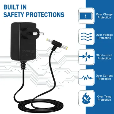 V3Deals 12V 1.5A DC Power Adapter (YA1215 SMPS) | 3 Pin Plug Charger for Set Top Box, CCTV Camera, LED Strip, TV, LCD Monitor, Printer & More (2.5mm x 5.5mm Jack)			 thumbnail 3