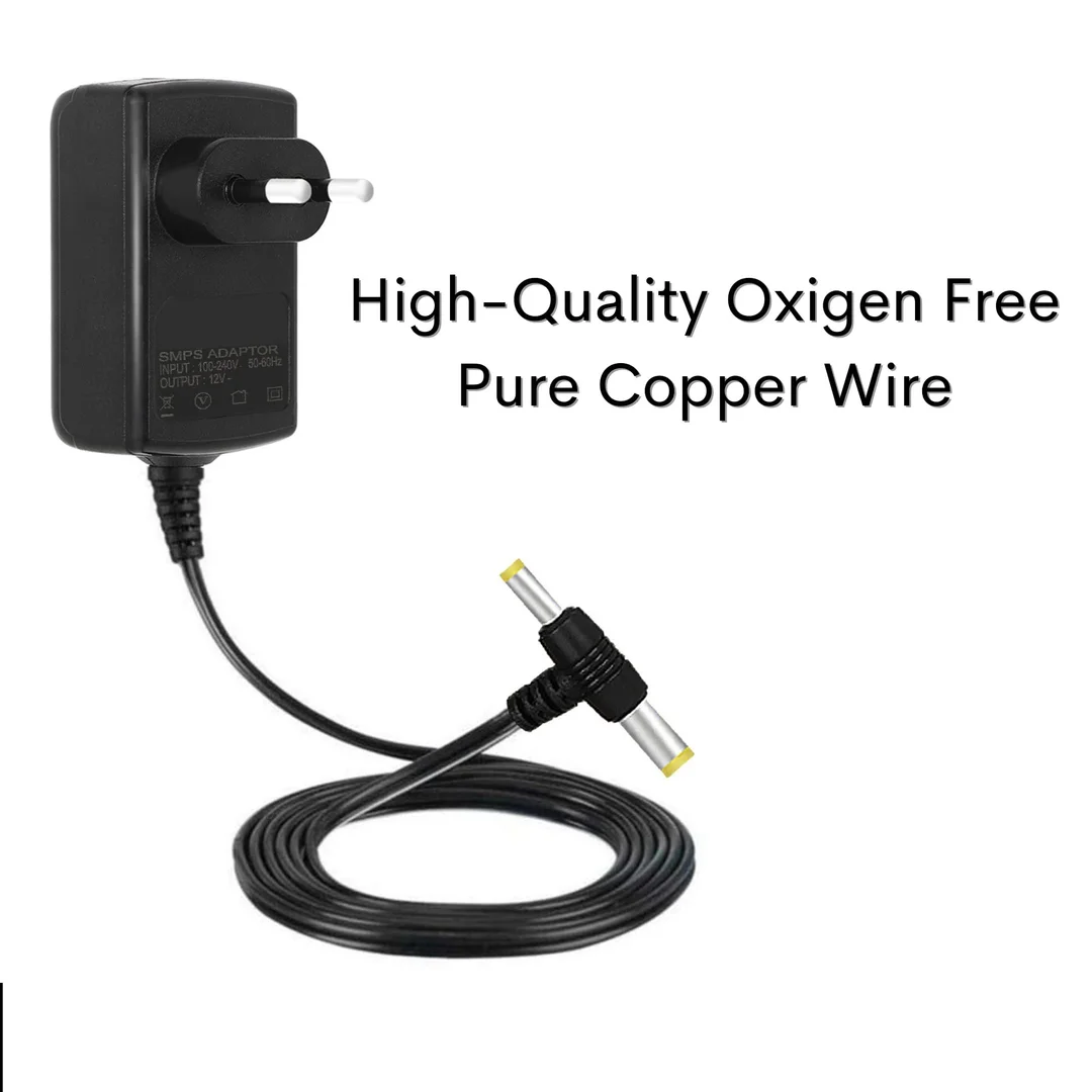 V3Deals 12V 1.5A DC Power Adapter (YA1215 SMPS) | 3 Pin Plug Charger for Set Top Box, CCTV Camera, LED Strip, TV, LCD Monitor, Printer & More (2.5mm x 5.5mm Jack)			 image 5